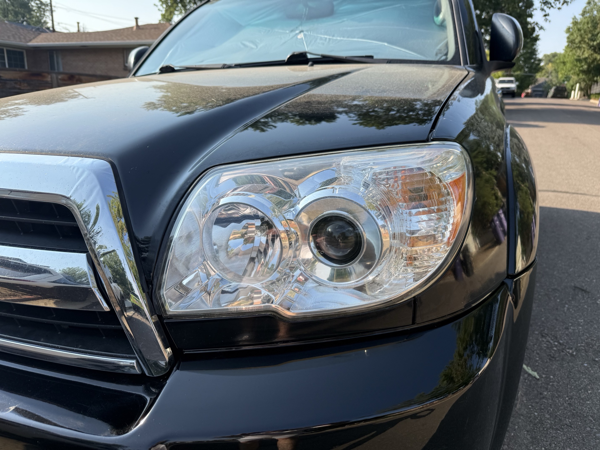Toyota 4Runner after headlight restoration — clear, like-new headlights