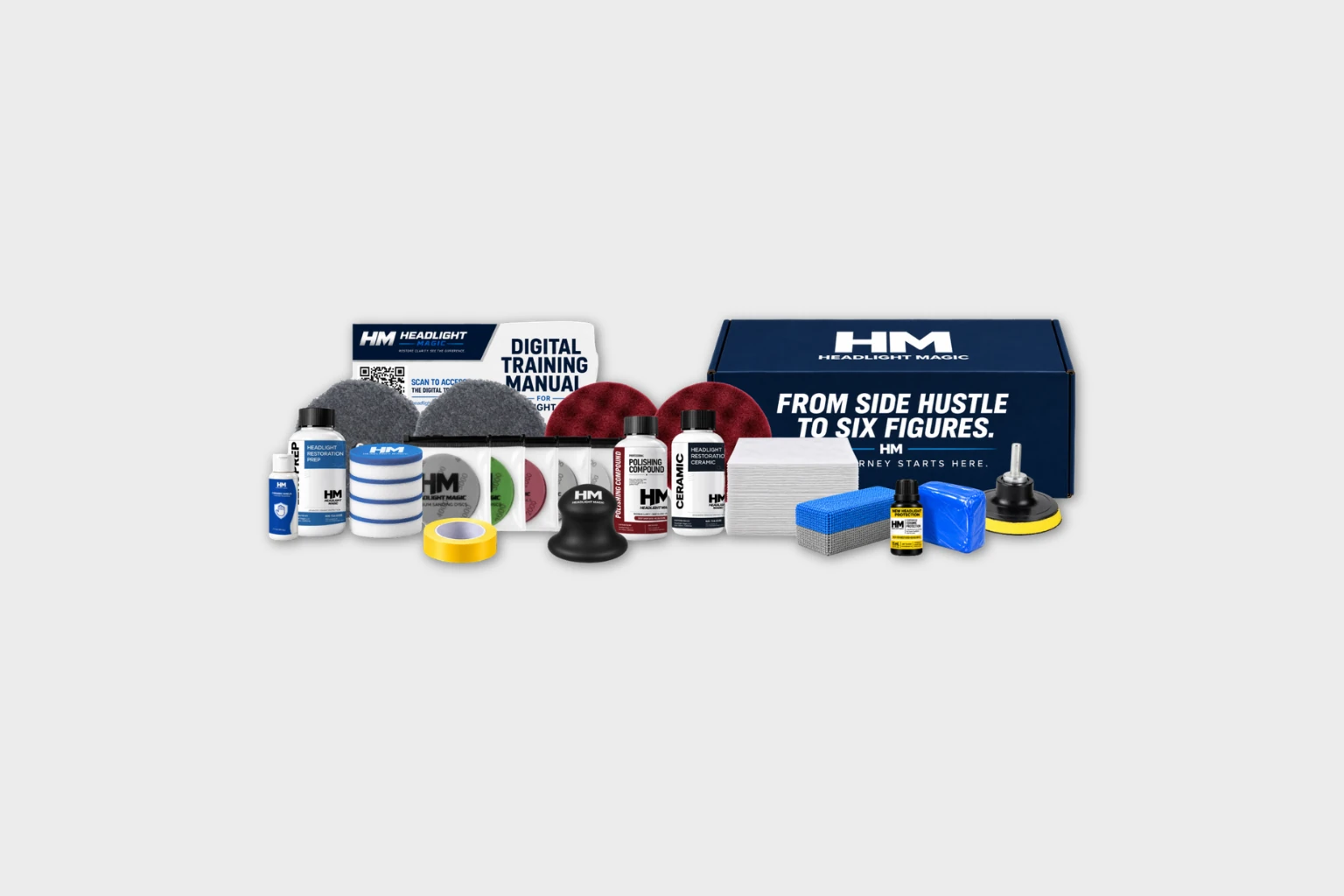 Headlight Magic Pro and Elite Systems product package